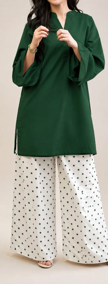 14 August special bundle  Simple shirt + print trouser