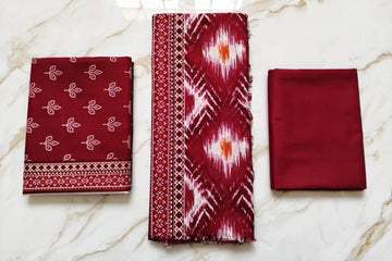 Premium Lawn Duo Bundle: Pearl Lawn 3Pcs Suit With Bracelet Gift