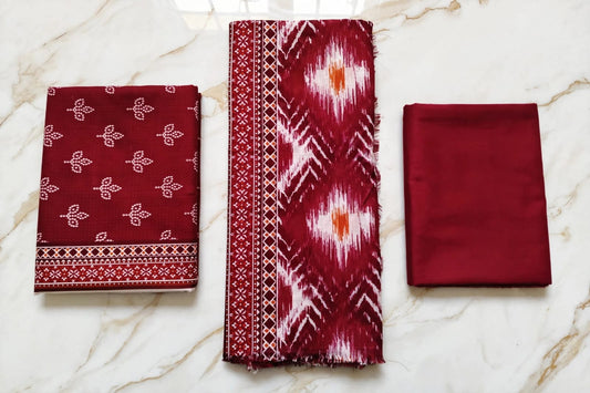 Pearl Lawn 3Pcs Simple Trousers