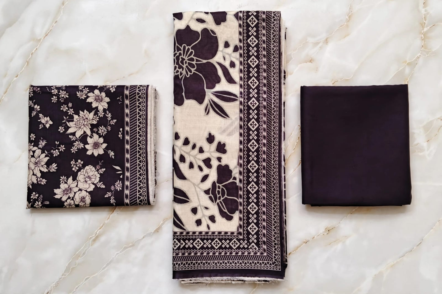 Pearl Lawn 3Pcs Simple Trousers