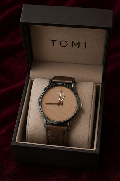 Tomi T-101 Leather Watch