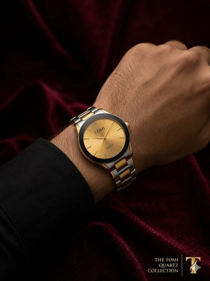 T-309 TOMI Luxury Stainless Steel Analog Quartz Watch